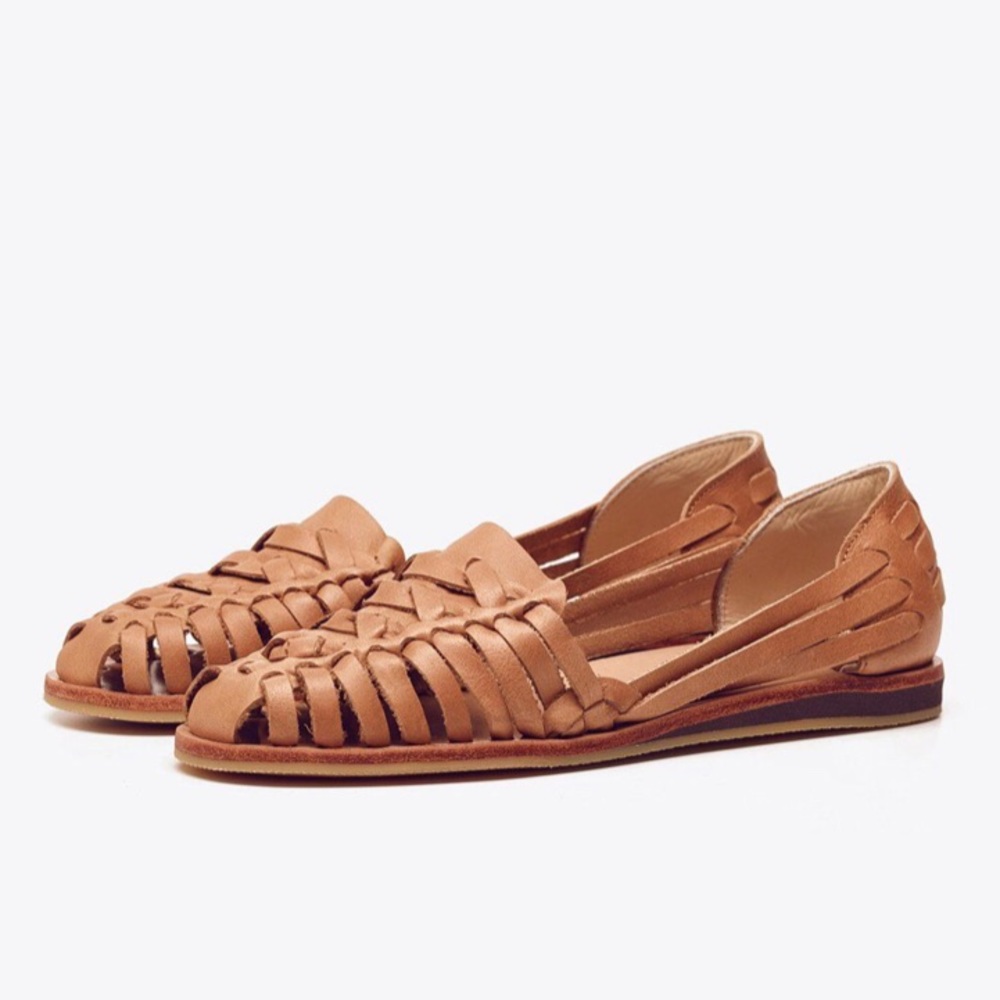 Nisolo Ecuador Huarache Sandal in Almond